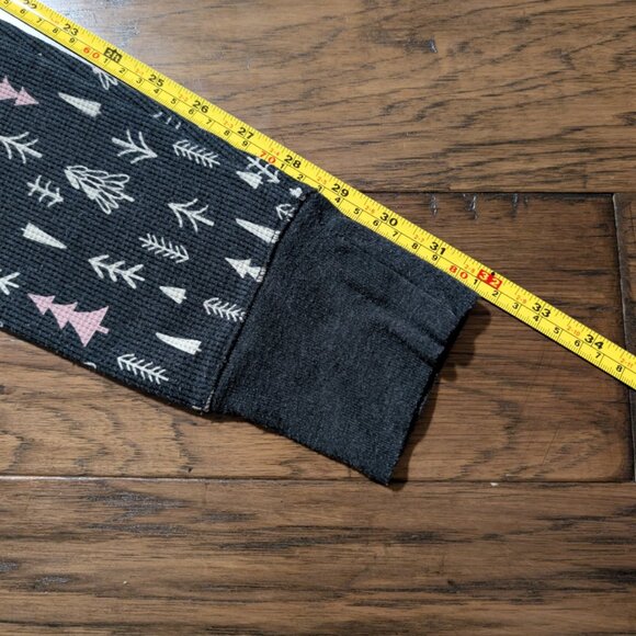 Old Navy waffle pajama PJ leggings grey trees size small tall - Picture 6 of 11